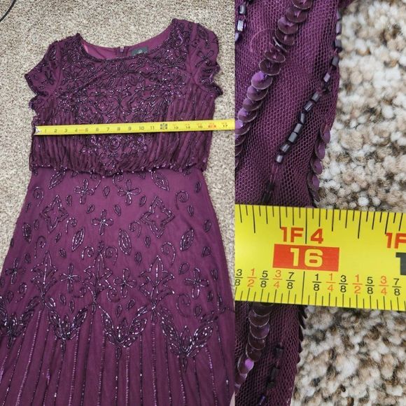 Adrianna Papell Beaded Blouson Gown - Picture 13 of 16